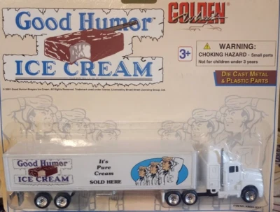 GOLDEN WHEEL DIECAST  GOOD HUMOR ICE CREAM TRUCK Tractor Trailer NEW W/BOX (70A) - Image 1 of 3