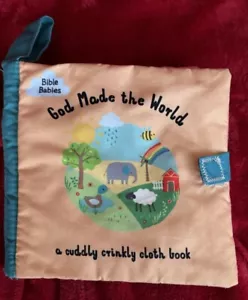 God Made the World. Very Soft And Cuddly Cloth With Crinkly Sounds For Baby - Imagen 1 de 8