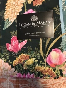Logan & Mason Queen Bed Quilt Cover Set New - Picture 1 of 5