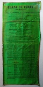 Plaza de Toros de Madrid - Gran Corrida Extraordinaria - Afiche en tela - (1884) - Imagen 1 de 2