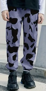 Men’s 5XL Cargo Pants,Steel Blue Camouflage Baggy Trousers Loose Hip Hop Pockets - Picture 1 of 7
