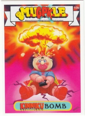 GARBAGE PAIL KIDS M.U.S.C.L.E. ADAM BOMB KINNIKU BOMB 10B W/ CHECKLIST WRESTLING - Image 1 of 2