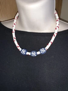 NEW YORK YANKEES OOAK Game Wear Men’s Women’s Unisex Corded Braid Choker ❤️tw11j - Picture 1 of 7