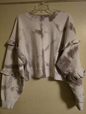AUTÉNTICA Sudadera Suave Joie Tie Dye con Volantes XL *NUEVA* NUEVA CON ETIQUETAS Top de Diseñador Foto 1 de 4