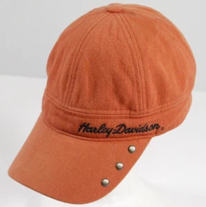 Harley Davidson Mütze Damen verstellbar orange Spruch Nieten Baseball - Bild 1 von 6