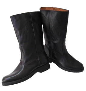 BATES FLOATAWAYS CAREER FOOTWEAR BLACK LEATHER BOOTS MEN'S US 9C VTG MADE IN USA - Picture 1 of 11