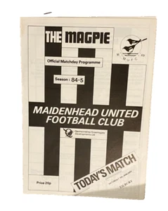 MAIDENHEAD UNITED V TILBURY - 5/1/1985 - Imagen 1 de 1