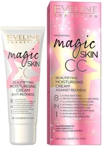 Eveline Magic Skin CC Moisturising Brightening Cream Anti Redness 8-in-11 50ml - Picture 1 of 6