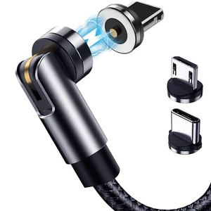 Magnetic Charging Cable 5-Pack (3/3/6/6/10FT) - 540° Rotating Magnetic Phone NEW - Picture 1 of 7