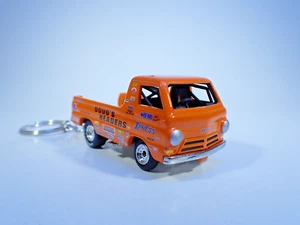 keychain 1960s Dougs headers Dodge Wheelie race truck  key chain - Picture 1 of 4