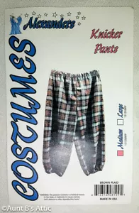 Disfraz Knickers Para Hombre Poliéster Marrón/Gris a Cuadros Cintura Elástica Knickers Med - Imagen 1 de 4