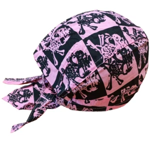 Checkerboard Durag Skull Cap Head Wrap Biker Motorcycle Du Do Bandana Doo Rag - Picture 1 of 3