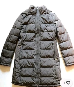Andrew Marc Womens Winter Hooded Long Puffer Jacket Sz S - Picture 1 of 5