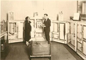 Appliance Store Interior 1920-30er Kühlschrank Knoxville Tennessee 1982 Postkarte - Bild 1 von 2