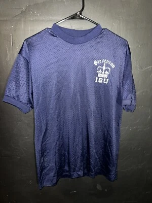 Винтажная футболка для взрослых Iowa State Cyclones большая синяя университетская Pacific США - Изображение 1 из 4