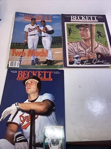 lot of Beckett baseball card monthly  Cal Ripken jr #118, #126 & #137 - Foto 1 di 6