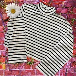 IVOIRE Cropped Top weinrot gestreift Crushed Samt Langarmshirt Gr. M - Bild 1 von 11