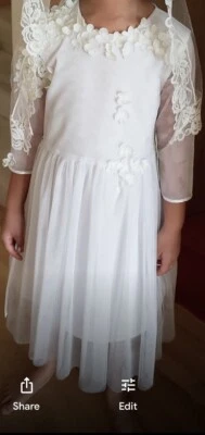 Isabel Garreton размер 8 первое причастие, платье для особых случаев / несколько пятен - Изображение 1 из 4