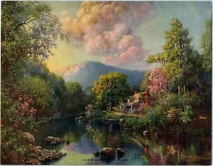Beautiful Fletcher Sultzer Litho Print "In The Shenandoah Valley" c.1890's C6 - Picture 1 of 2
