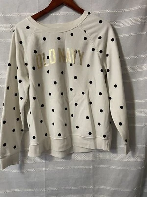 Sudadera Old Navy Lunares Negros Niñas Talla L 13.00  Foto 1 de 3