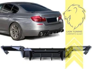 Heckansatz Heckspoiler Diffusor für BMW F10 Limo F11 für M-Paket schwarz glänzen - Bild 1 von 9