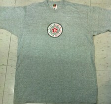 Vintage gray Nikotine Red Series wheel skateboard short sleeve t-shirt XL