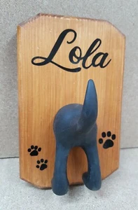 Personalised, handmade Dog Tail Hooks. Dog lead hooks.. Christmas gift idea. - Picture 1 of 3
