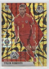 2021 Panini Mosaic UEFA Euro 2020 Reactive Gold Tyler Roberts #200 Rookie RC