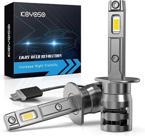 H1 LED Lampadine 16000LM, LED Lampadina Fari Auto Compatibile con DC 12V per Eff - Foto 1 di 12