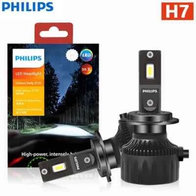 Philips LED H7 Ultinon Rally 3510 100W 9000LM Car Head Lamps 6500K White Light - Image 1 of 4