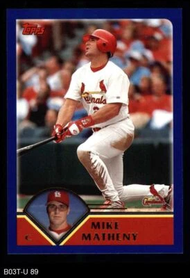 2003 Topps #89 Mike Matheny Cardinals 8 - NM/MT - Image 1 of 2