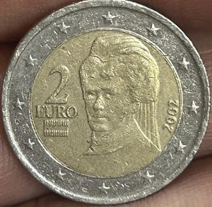 Stück selten 2 Euro 2002 Bertha von Suttner Autriche, fantastisches Sammlungsstück | - Bild 1 von 7