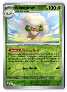 Whimsicott Reverse Holo Rare SV05: Temporal Forces 015/162 NM - Picture 1 of 2