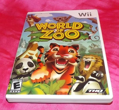 🎮  NINTENDO Wii WORLD OF ZOO VIDEO GAME & MANUAL COMPLETE 2009 w 90 ZOO ANIMALS - Image 1 of 3