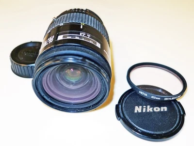 Nikon AF NIKKOR 28-85mm f/3.5-4.5 Macro Zoom Lens w/Nikon caps+haze filter Exc! - Image 1 of 4