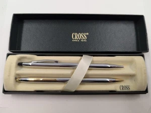 Cross Mismatched Black Ballpoint Pen and Mechanical Pencil Set in Gift Box - Picture 1 of 4