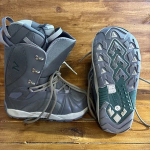 Stivali da snowboard Zuma donna taglia 9 grigio verde stringati - Foto 1 di 9