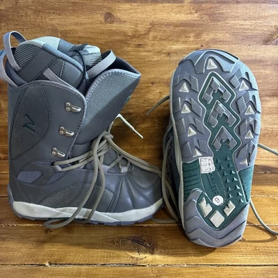 Botas de snowboard Zuma para mujer talla 9 gris verde con cordones Foto 1 de 4