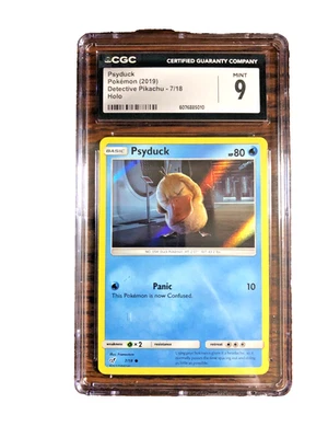 Psyduck Holo Common #7 - CGC MINT 9 - 2019 Detective Pikachu - Pokemon TCG - Image 1 of 3