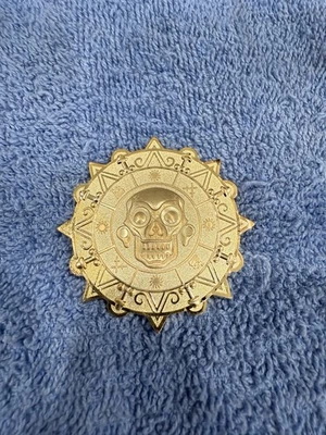 Aztec Treasure 2025 1 oz Copper 24K Gold Gilded Medallion - Image 1 of 3