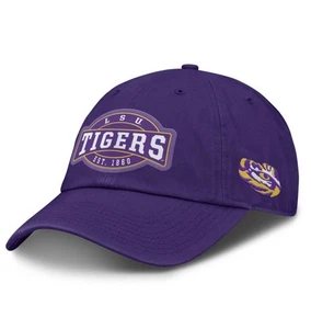 NCAA LSU Tigers Unstructured Baseball Hat Cotton Pull On One Size Fits Most New - Picture 1 of 4