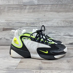 Scarpe Nike Zoom Air Zoom 2K da uomo taglia 9,5 bianche nere sneakers da corsa - Foto 1 di 11