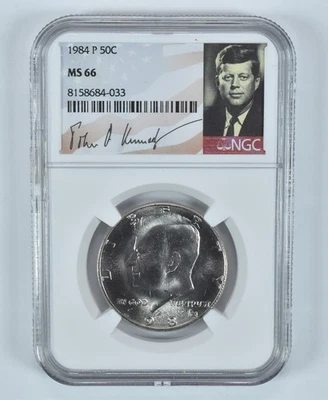 1984-P Kennedy Half Dollar MS66 NGC Special Label *2454 - Image 1 of 4