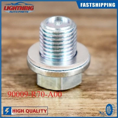 Tapón de perno de drenaje del cárter de aceite del motor con arandela para Honda CR-V 07-17 CR-Z 11-16 Foto 1 de 4