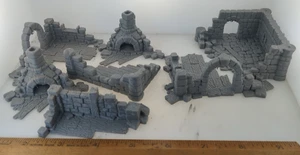 Ruined town buildings 28mm terrain FAST SHIP|Alternate Wargaming Miniature - Picture 1 of 1