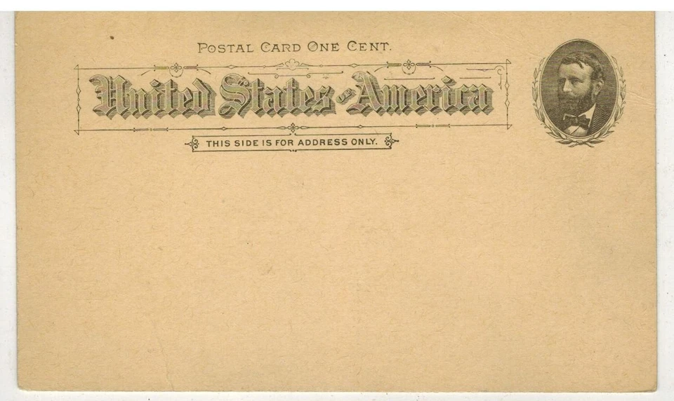 1891 ULYSSES GRANT MINT POSTAL CARD UX10 CV $47.50 - Image 1 of 1