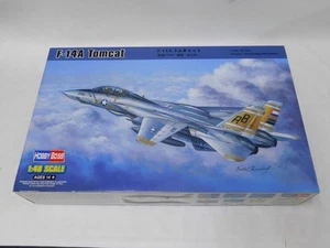 1/48 Hobby Boss USN F-14A TOMCAT Swing Wing Fighter Plastic Model Kit Complete - Picture 1 of 2