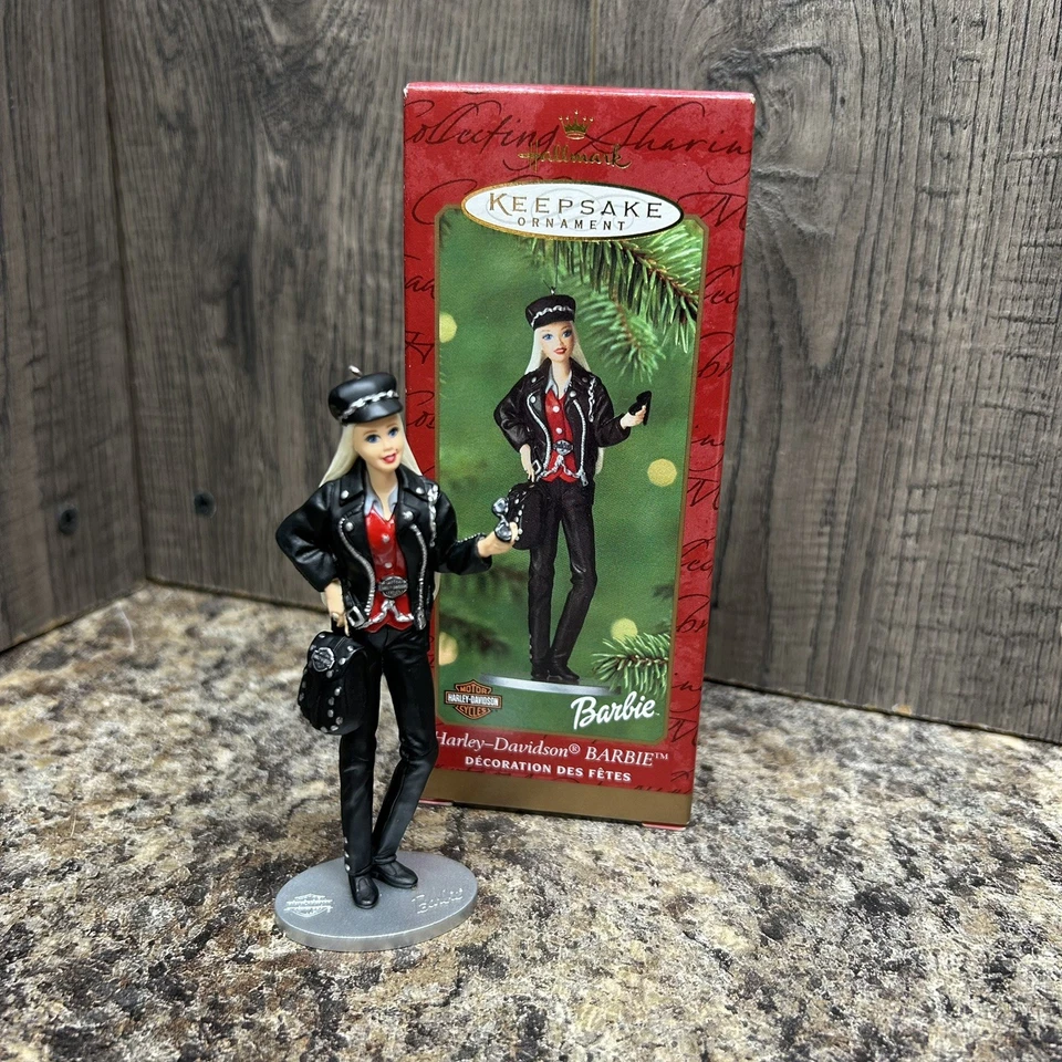 Hallmark Keepsake 2000 Harley-davidson Barbie Christmas Ornament QXI8554