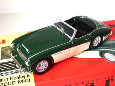 Vanguards 1:43 Scale VA05101 Austin Healey 3000 MK1  Racing Green 2001 Lledo - Image 1 of 4