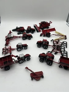 1/64 Ertl Case IH Farm Toy Lot  20, Tractors,  Baler, Planter, Combine And Acts - Picture 1 of 10